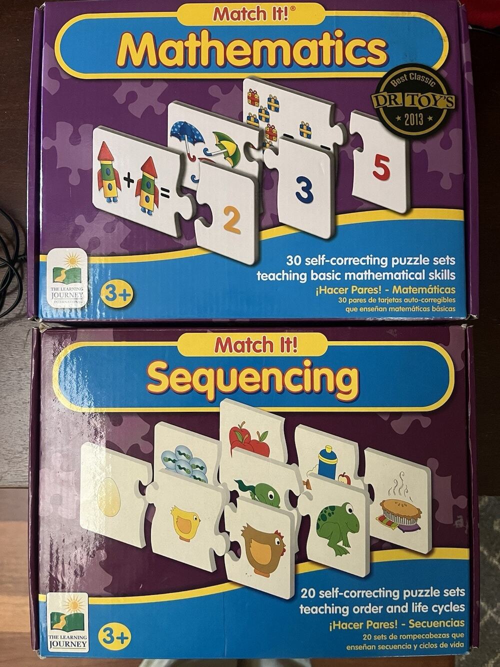 Match It! Sequencing 20 Set And Mathematics 30 Set Puzzle Set Game Complete Sets